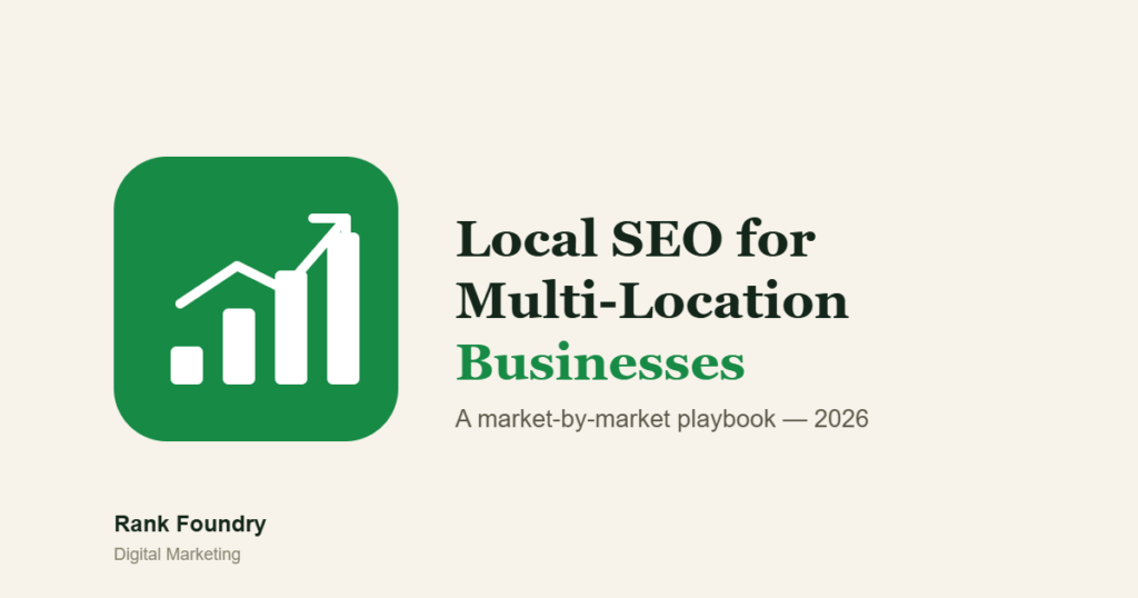 Local SEO for multi-location businesses cover image