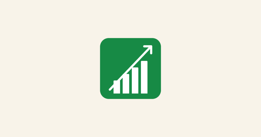 Cream background with a green rounded-square icon featuring a white bar chart and upward arrow, representing fixing the marketing to sales lead handoff